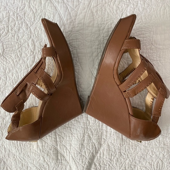 Jessica Simpson brown wedge sandals - Picture 5 of 6